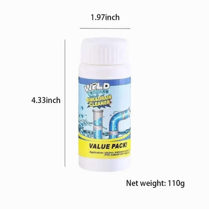 Limited Time Buy 1 Get 1 Free⚡Powerful Sink and Drain Cleaner Powder, Fast Foaming Drain Cleaner for Kitchen and Pipes Cleaning Tool