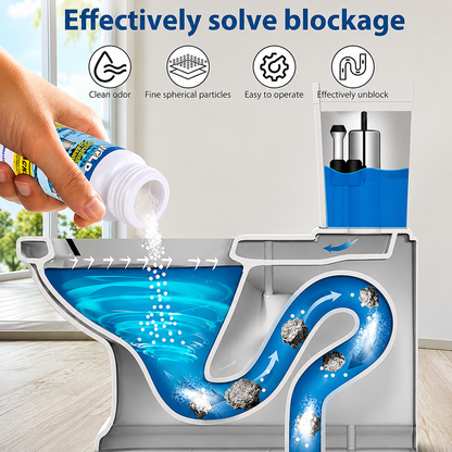 Limited Time Buy 1 Get 1 Free⚡Powerful Sink and Drain Cleaner Powder, Fast Foaming Drain Cleaner for Kitchen and Pipes Cleaning Tool