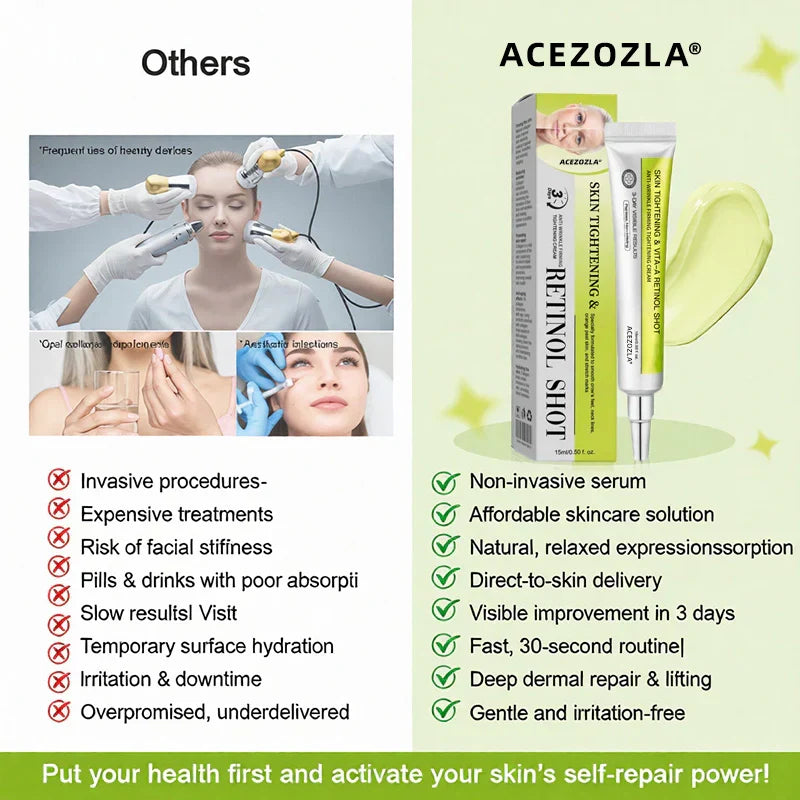 ✨Final 5 Hours: 70%OFF🔥Acezozla™ Botulinum & Vita-A Retinol Shot Wrinkle-Lift Tightening cream✨