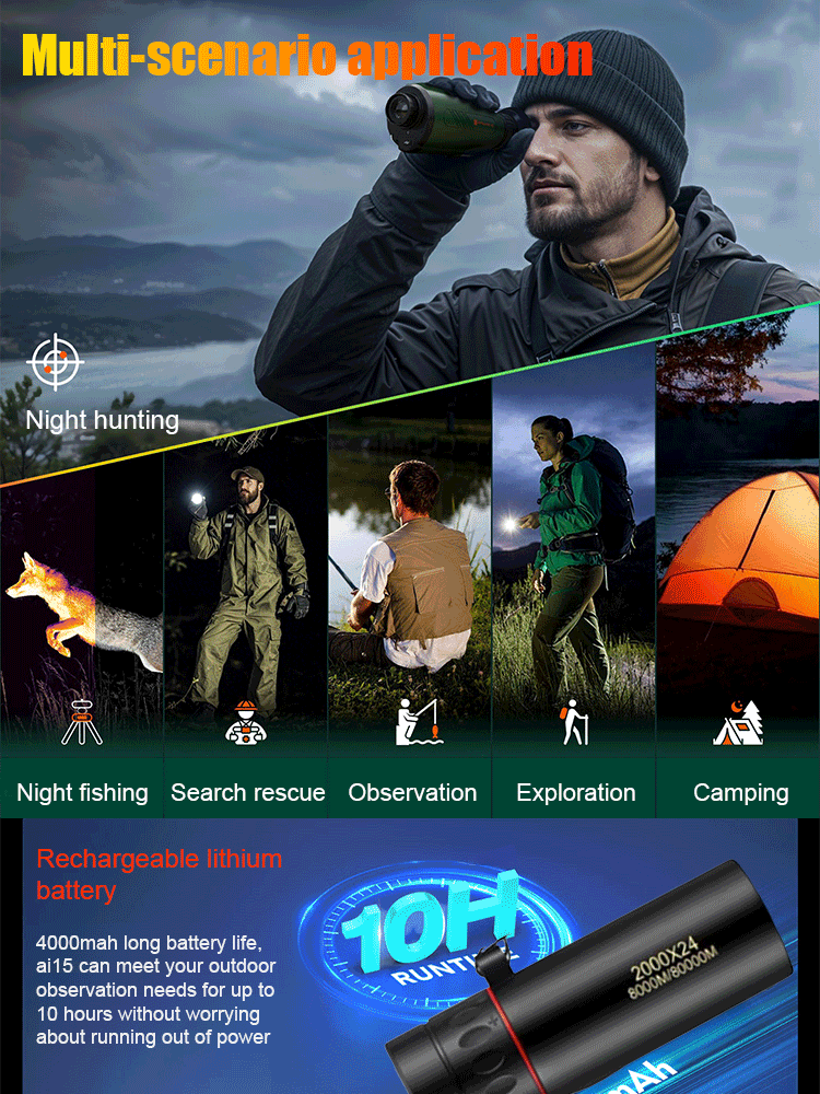 🔥Only a few full sets❤️German-engineered thermal imaging technology. ✨See what others can't.✨Detects heat signatures up to 1200 yards away. Instantly.🌷IP67 waterproof. Military-grade. Designed for hunting.🍄Penetrates fog, brush, and the darkest nights.💧